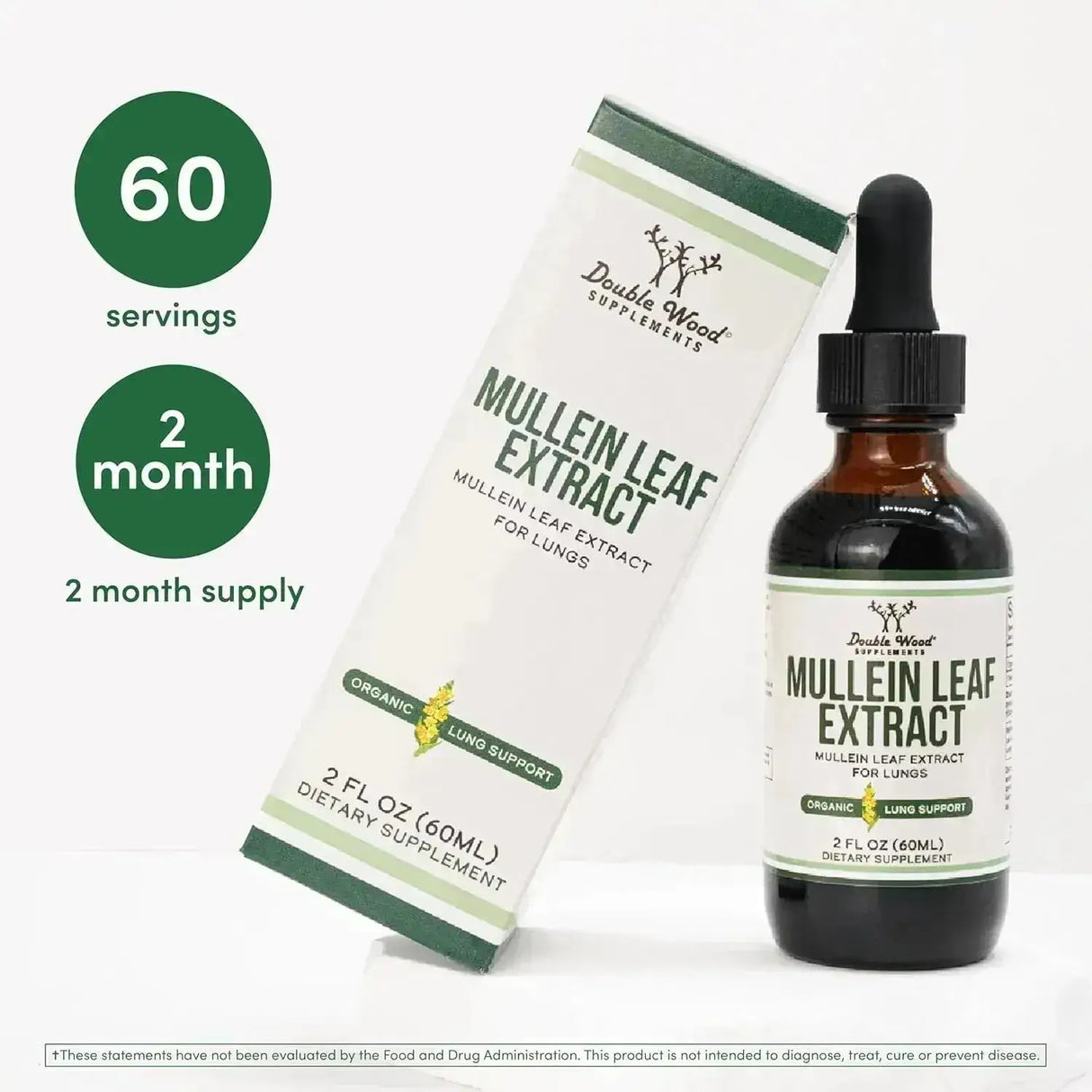 DOUBLE WOOD SUPPLEMENTS - Double Wood Supplements Mullein Drops 2 Fl.Oz. - The Red Vitamin MX - Suplementos Alimenticios - {{ shop.shopifyCountryName }}