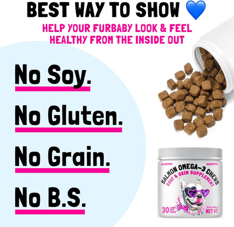 LEGITPET - LEGITPET Omega 3 Alaskan Salmon Oil Treats for Dogs 30 Masticables - The Red Vitamin MX - Aceite De Pescado Para Perros - {{ shop.shopifyCountryName }}