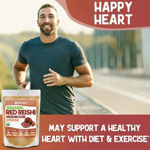 XPRS NUTRA - XPRS Nutra Organic Red Reishi Mushroom Powder 453Gr. - The Red Vitamin MX - Suplementos Alimenticios - {{ shop.shopifyCountryName }}
