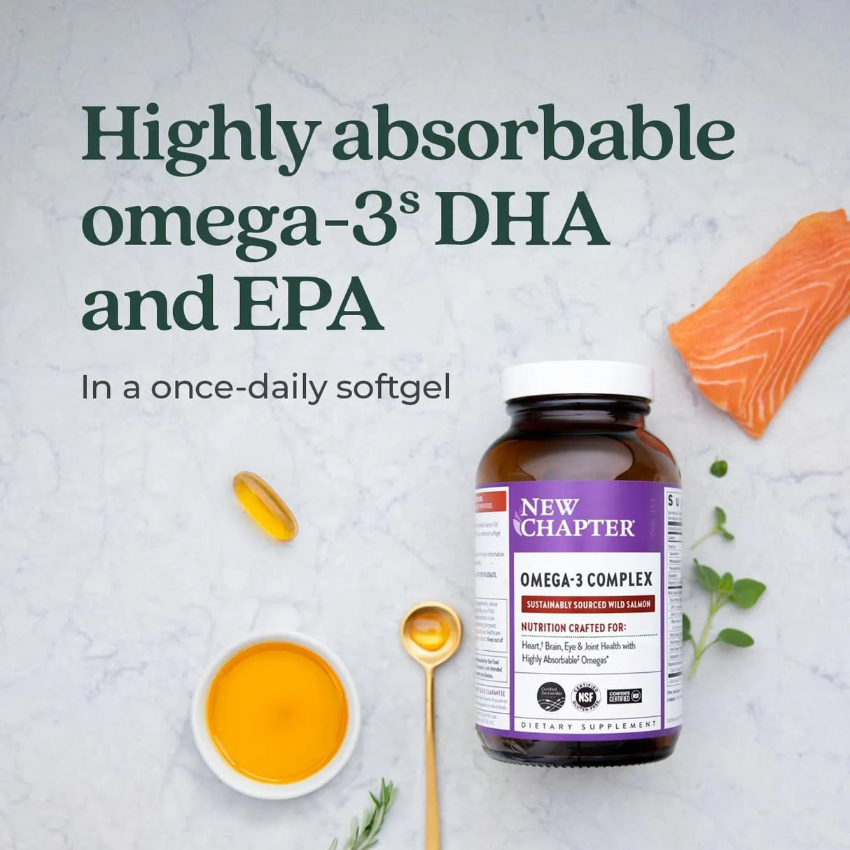 NEW CHAPTER - New Chapter Omega-3 Complex 30 Capsulas Blandas - The Red Vitamin MX - Suplementos Alimenticios - {{ shop.shopifyCountryName }}