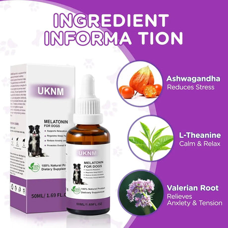 UKNM - UKNM Melatonin for Dogs 50Ml. - The Red Vitamin MX - Relajantes Para Perros - {{ shop.shopifyCountryName }}