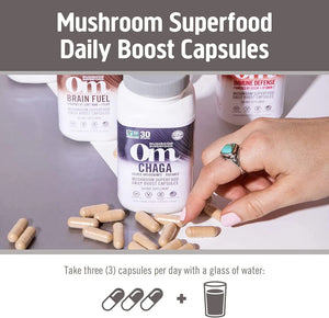 OM - Om Mushroom Superfood Chaga Mushroom 90 Capsulas - The Red Vitamin MX - Suplementos Alimenticios - {{ shop.shopifyCountryName }}