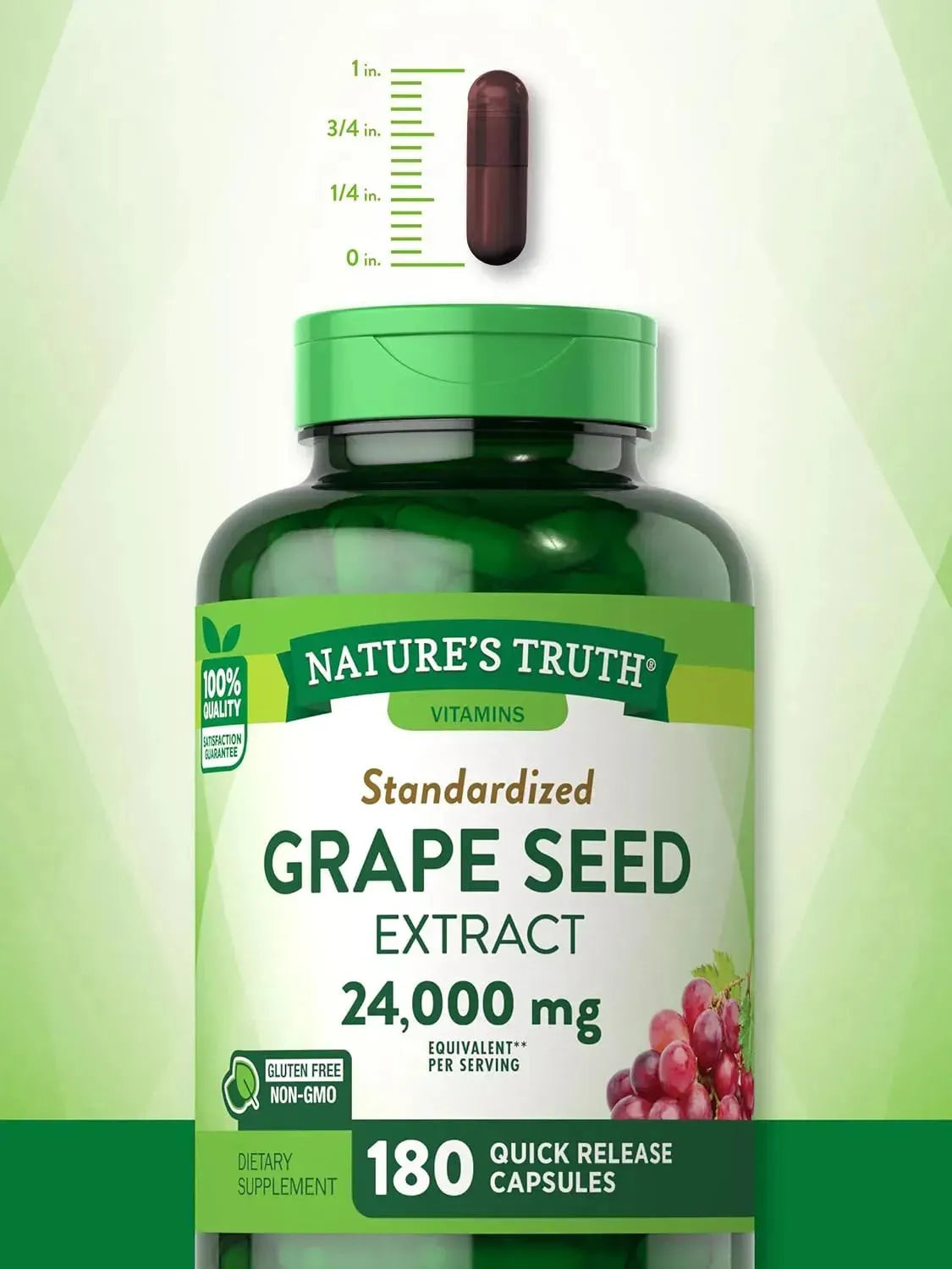 NATURE'S TRUTH - Nature's Truth Grape Seed Extract 24,000Mg. 180 Capsulas - The Red Vitamin MX - Suplementos Alimenticios - {{ shop.shopifyCountryName }}