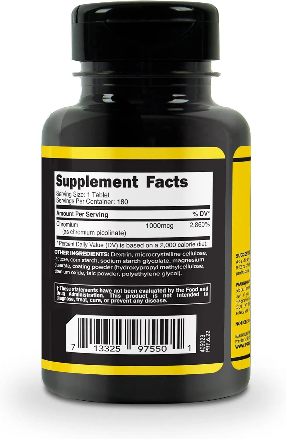 PRIMAFORCE - PrimaForce Chromium Picolinate 1000mcg 180 Tabletas - The Red Vitamin MX - Suplementos Alimenticios - {{ shop.shopifyCountryName }}