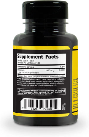 PRIMAFORCE - PrimaForce Chromium Picolinate 1000mcg 180 Tabletas - The Red Vitamin MX - Suplementos Alimenticios - {{ shop.shopifyCountryName }}