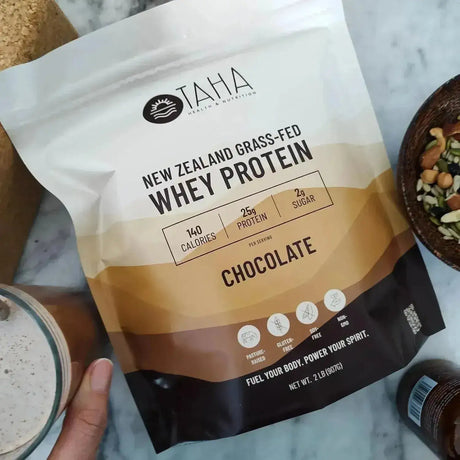 TAHA - Taha New Zealand Grass-Fed Whey Protein Concentrate Powder Chocolate 907Gr. - The Red Vitamin MX - Suplementos Alimenticios - {{ shop.shopifyCountryName }}