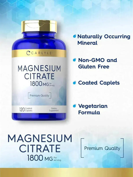 CARLYLE - Carlyle Magnesium Citrate 1800Mg. 120 Tabletas - The Red Vitamin MX - Suplementos Alimenticios - {{ shop.shopifyCountryName }}