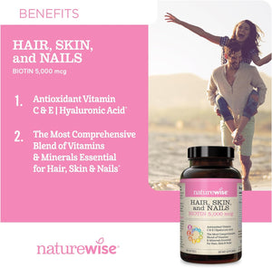 NatureWise Hair Skin and Nails Vitamin 540 Capsulas Blandas