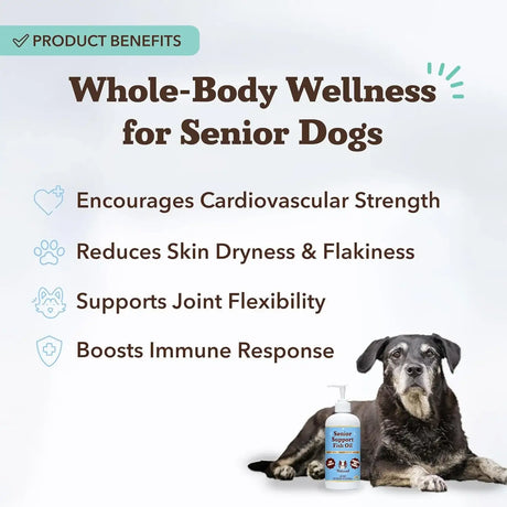 NATURAL DOG - Natural Dog Company Omega 3 Fish Oil for Senior Dogs 16 Fl.Oz. - The Red Vitamin MX - Aceite De Pescado Para Perros - {{ shop.shopifyCountryName }}