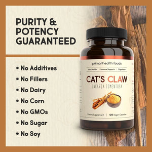 PRIMAL HEALTH FOODS - Primal Health Foods Organic Cat's Claw 1000Mg. 120 Capsulas - The Red Vitamin MX - Suplementos Alimenticios - {{ shop.shopifyCountryName }}