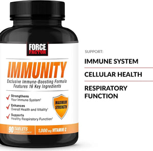 FORCE FACTOR - FORCE FACTOR Immunity with Elderberry and 1000Mg. of Vitamin C 90 Tabletas - The Red Vitamin MX - Suplementos Alimenticios - {{ shop.shopifyCountryName }}