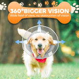 RUNEAP Soft Elizabethan Dog Cone Collar M
