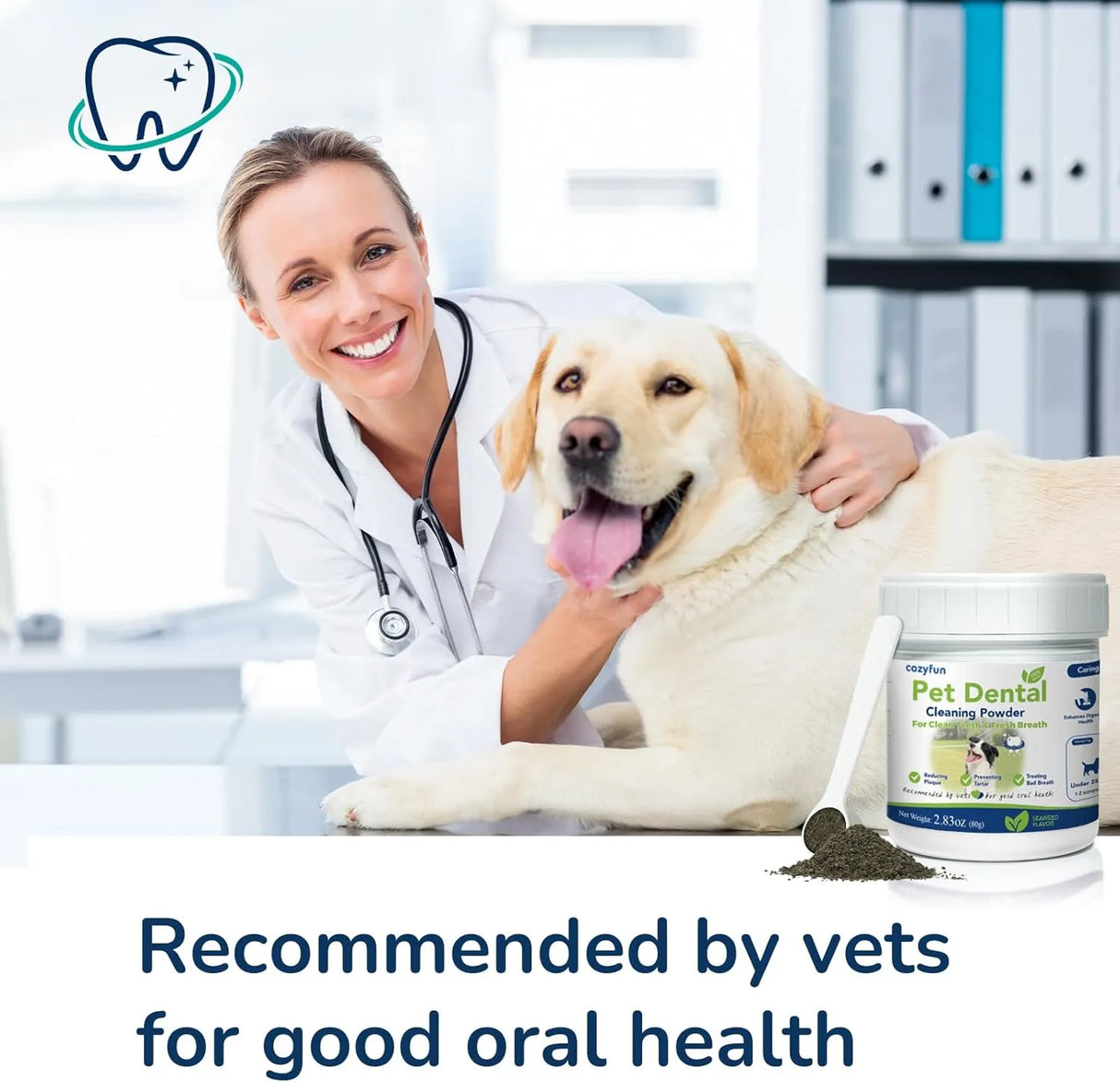 COZYFUN - Cozyfun Dental Powder 80Gr. - The Red Vitamin MX - Cuidado Dental Para Perros - {{ shop.shopifyCountryName }}