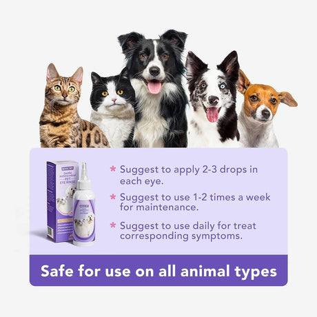 HICC PET - HICC PET Dog Eye Drops 150Ml. 2 Pack - The Red Vitamin MX - Cuidado De Los Ojos De Los Perros - {{ shop.shopifyCountryName }}