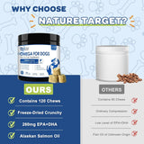 NATURE TARGET - NATURE TARGET Omega 3 Fish Oil for Dogs 120 Masticables - The Red Vitamin MX - Aceite De Pescado Para Perros - {{ shop.shopifyCountryName }}