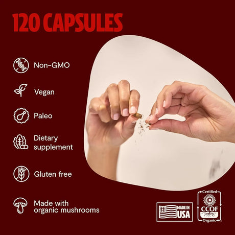 FRESHCAP - FreshCap Reishi Mushroom 14,000Mg. 120 Capsulas - The Red Vitamin MX - Suplementos Alimenticios - {{ shop.shopifyCountryName }}