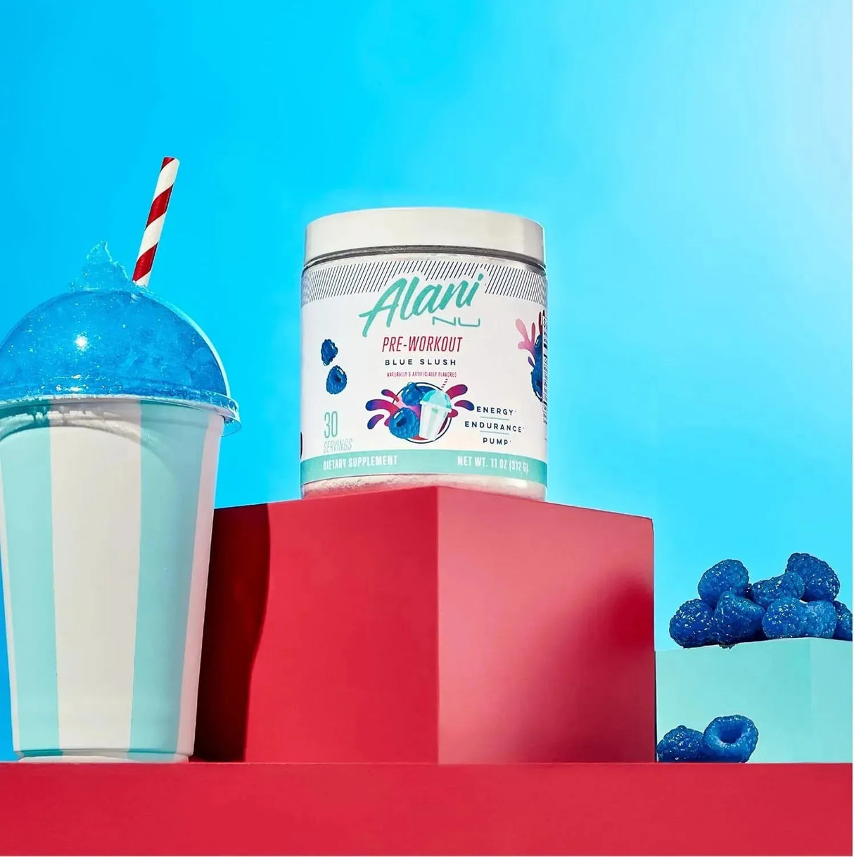 ALANI NU - Alani Nu Pre Workout Powder Blue Slush 30 Servicios 312Gr. - The Red Vitamin MX - Suplementos Alimenticios - {{ shop.shopifyCountryName }}