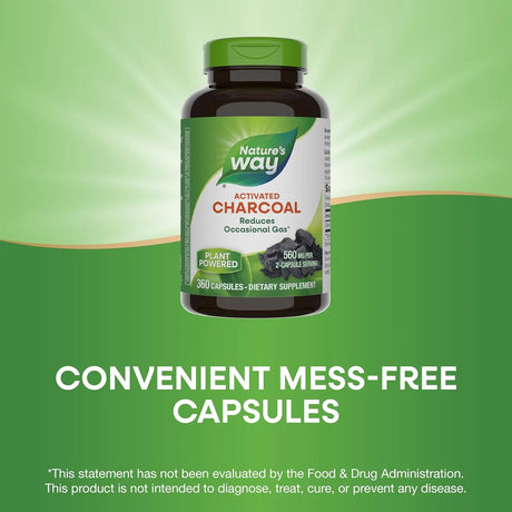 NATURE'S WAY - Nature's Way Activated Charcoal 560Mg. 360 Capsulas - The Red Vitamin MX - Suplementos Alimenticios - {{ shop.shopifyCountryName }}