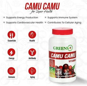 GREENS+ - Greens+ Camu Camu 120 Capsulas - The Red Vitamin MX - Suplementos Alimenticios - {{ shop.shopifyCountryName }}