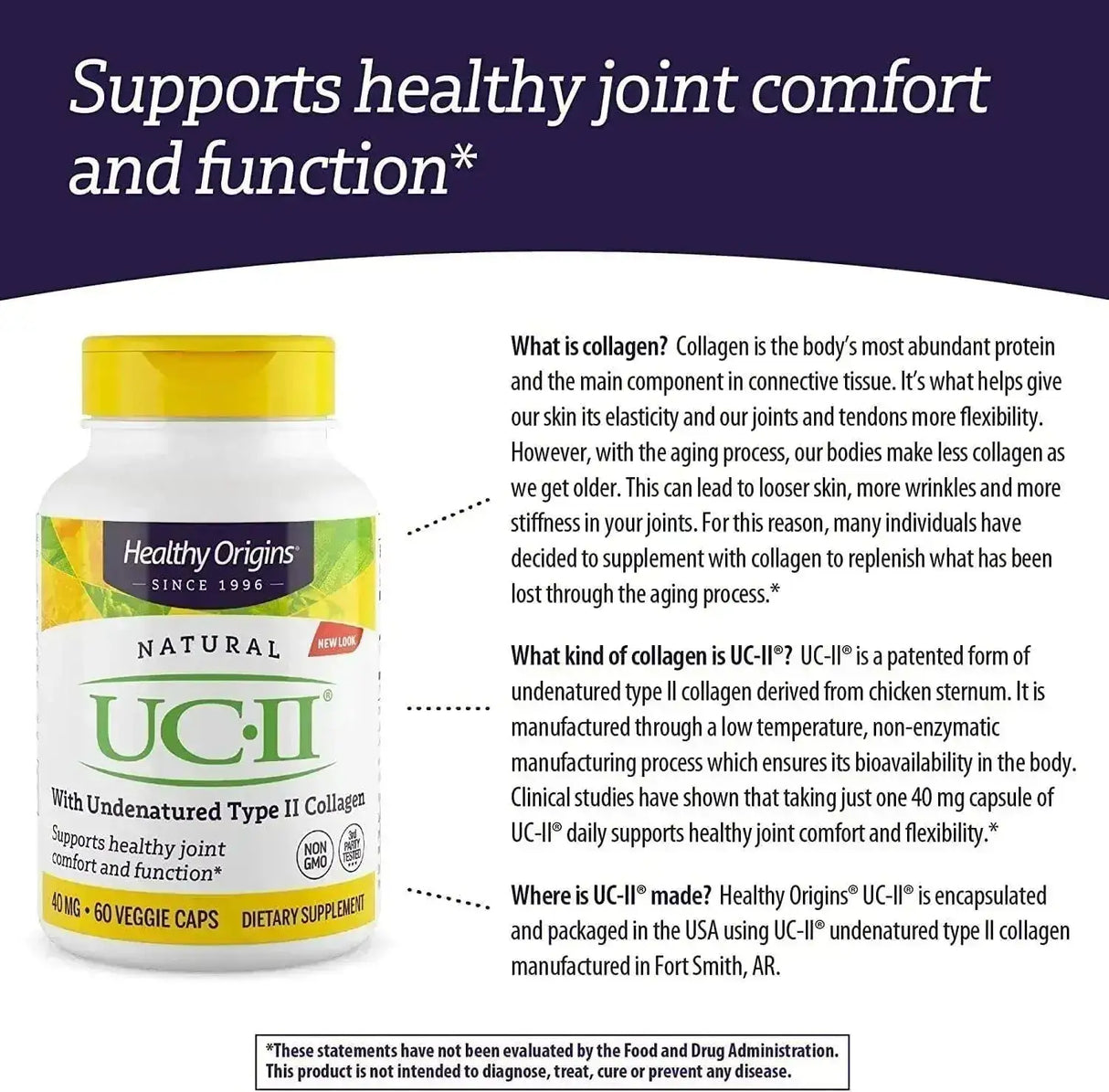 HEALTHY ORIGINS - Healthy Origins UC-II 40Mg. 60 Capsulas - The Red Vitamin MX - Suplementos Alimenticios - {{ shop.shopifyCountryName }}