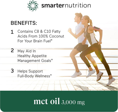 SMARTER NUTRITION - Smarter Nutrition MCT Oil 90 Capsulas Blandas - The Red Vitamin MX - Suplementos Alimenticios - {{ shop.shopifyCountryName }}