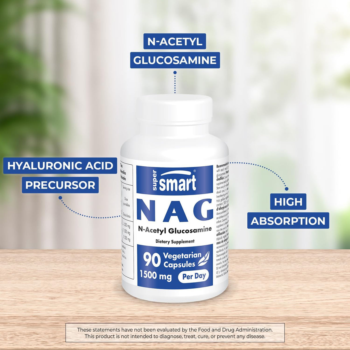 Supersmart NAG 1500Mg. 90 Capsulas