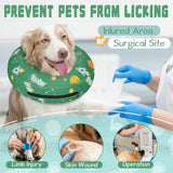 Toptakeit Elevated Inflatable Dog Collar GREEN LARGE