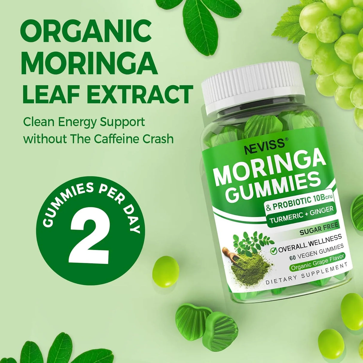 NEVISS - NEVISS Sugar Free Moringa Gummies 8,000Mg. 60 Gomitas 2 Pack - The Red Vitamin MX - Suplementos Alimenticios - {{ shop.shopifyCountryName }}