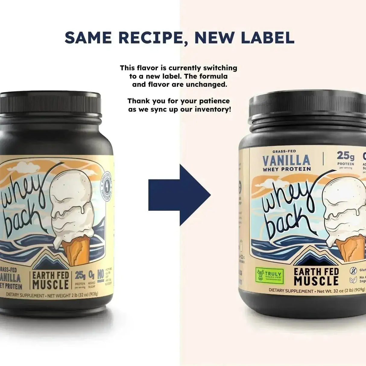 EARTH FED MUSCLE - Earth Fed Muscle Whey Back Vanilla Truly Grass Fed Whey 909Gr. - The Red Vitamin MX - Suplementos Alimenticios - {{ shop.shopifyCountryName }}