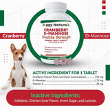 DOGGY NATURALS - Doggy Naturals Cranberry D-Mannose for Dogs and Cats Urinary Tract 120 Tabletas Masticables - The Red Vitamin MX - Salud De Tracto Urinario Para Perros - {{ shop.shopifyCountryName }}