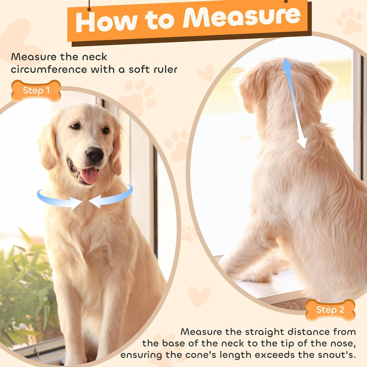 RUNEAP Soft Elizabethan Dog Cone Collar M