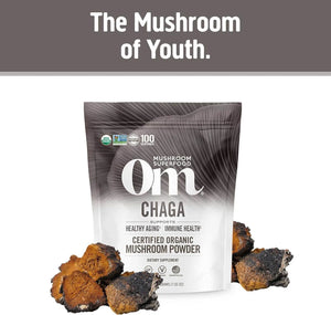 OM - Om Mushroom Superfood Chaga Organic Mushroom Powder 200Gr. - The Red Vitamin MX - Suplementos Alimenticios - {{ shop.shopifyCountryName }}