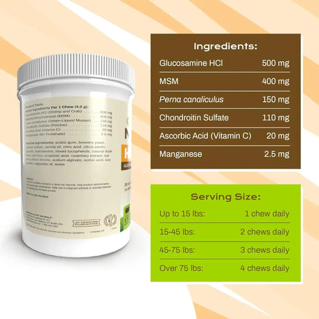 PET NATURALS - Pet Naturals Hip and Joint Pro 130 Masticables - The Red Vitamin MX - Cuidado De Cadera Y Articulaciones Para Perros - {{ shop.shopifyCountryName }}