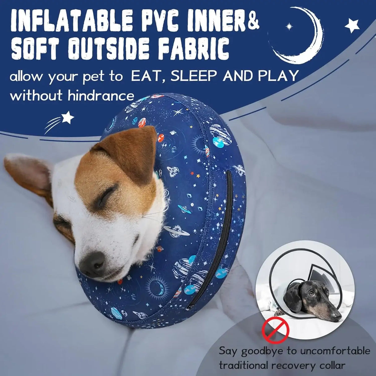 TOPTAKEIT - Toptakeit Elevated Inflatable Dog Collar NAVY LARGE - The Red Vitamin MX - Collares y Conos De Recuperación Para Perros - {{ shop.shopifyCountryName }}