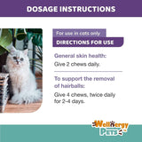 Wellnergy Pets Natural Hairball Control Chews for Cats 70 Masticables