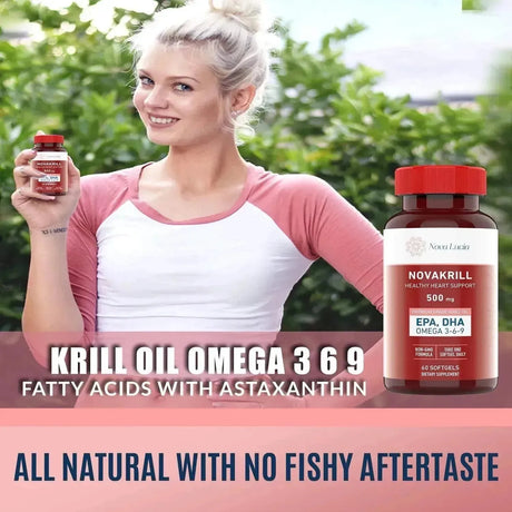 NOVA LUCIA - Nova Lucia Natural Krill Oil 1000Mg. 60 Capsulas Blandas - The Red Vitamin MX - Suplementos Alimenticios - {{ shop.shopifyCountryName }}
