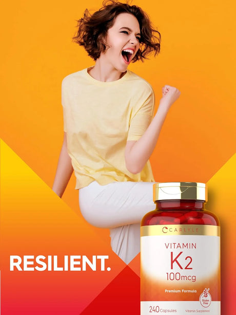 CARLYLE - Carlyle Vitamin K2 100mcg 240 Capsulas - The Red Vitamin MX - Suplementos Alimenticios - {{ shop.shopifyCountryName }}