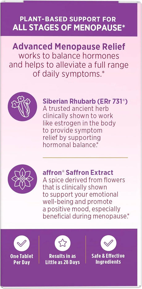 NATURE'S BOUNTY - Nature's Bounty Optimal Solutions Advanced Menopause Relief 30 Tabletas - The Red Vitamin MX - Suplementos Alimenticios - {{ shop.shopifyCountryName }}