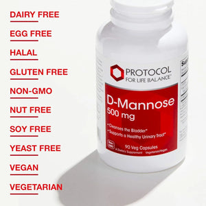 PROTOCOL FOR LIFE BALANCE - Protocol D-Mannose 500Mg. 90 Capsulas - The Red Vitamin MX - Suplementos Alimenticios - {{ shop.shopifyCountryName }}