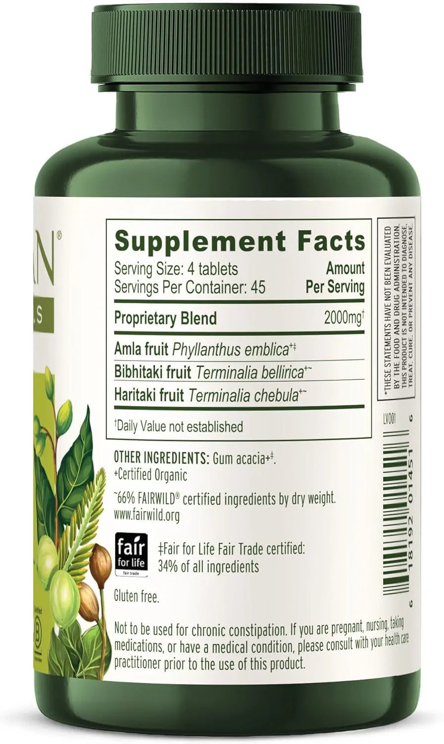 BANYAN - Banyan Botanicals Triphala 180 Tabletas - The Red Vitamin MX - Suplementos Alimenticios - {{ shop.shopifyCountryName }}