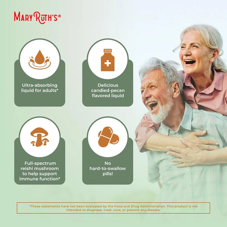 MARY RUTH ORGANICS - MaryRuth Organics Reishi Vegan Mushroom 225Ml. - The Red Vitamin MX - Suplementos Alimenticios - {{ shop.shopifyCountryName }}