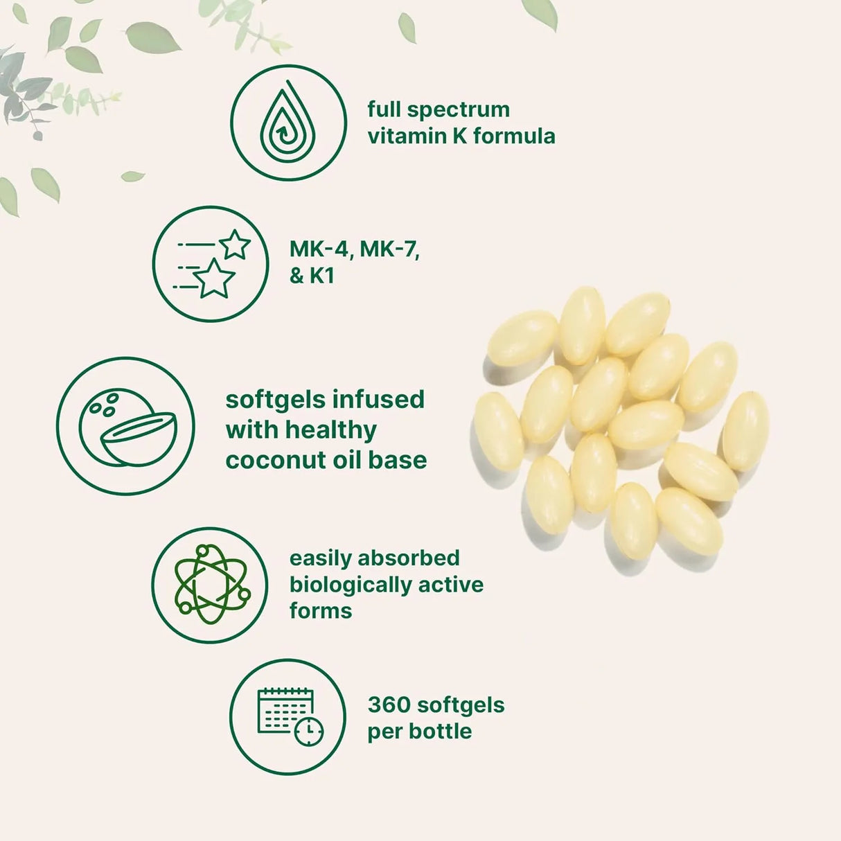 MICRO INGREDIENTS - Micro Ingredients Super Vitamin K Complex 360 Capsulas Blandas - The Red Vitamin MX - Suplementos Alimenticios - {{ shop.shopifyCountryName }}
