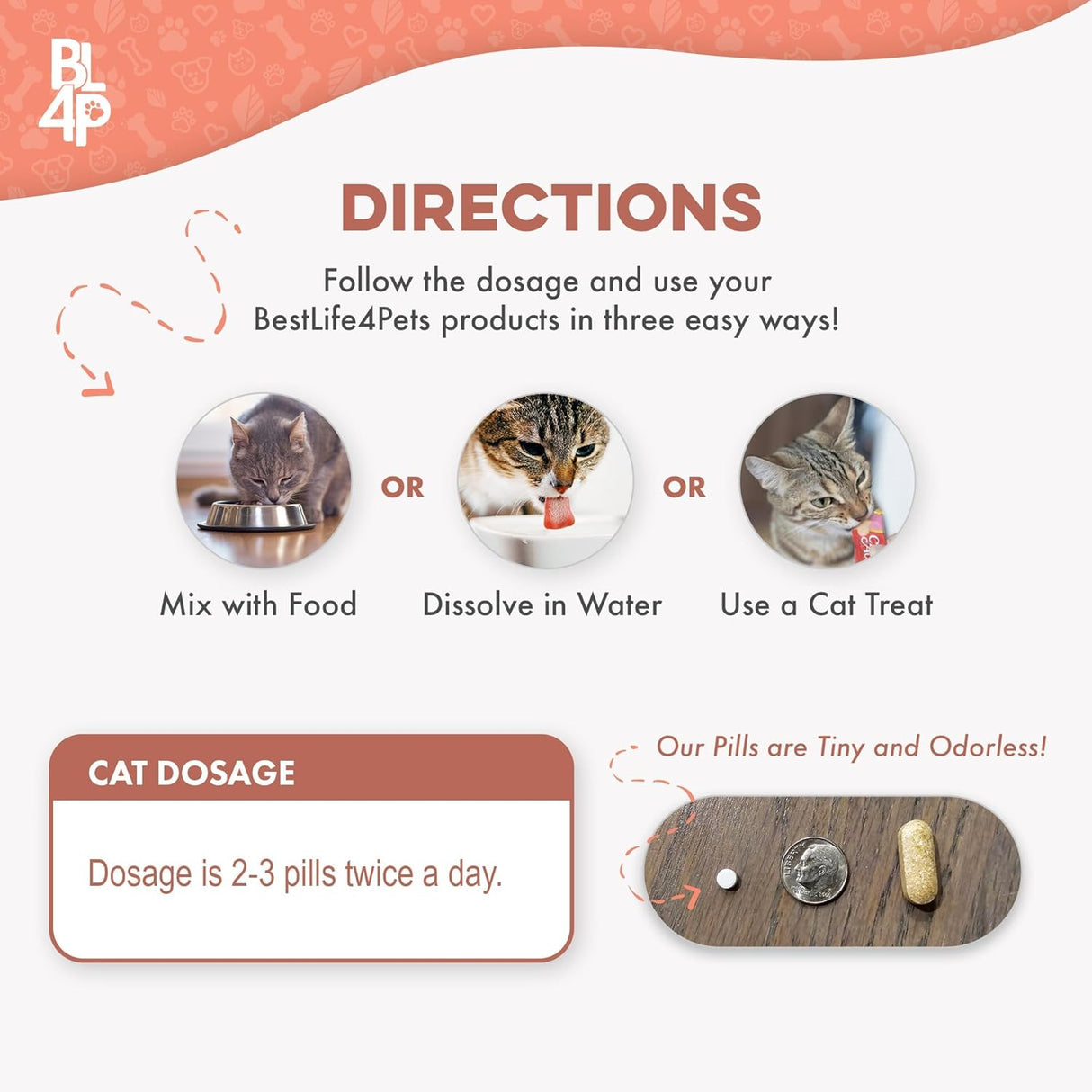 BestLife4Pets Mange Treatment for Cats 400 Tabletas
