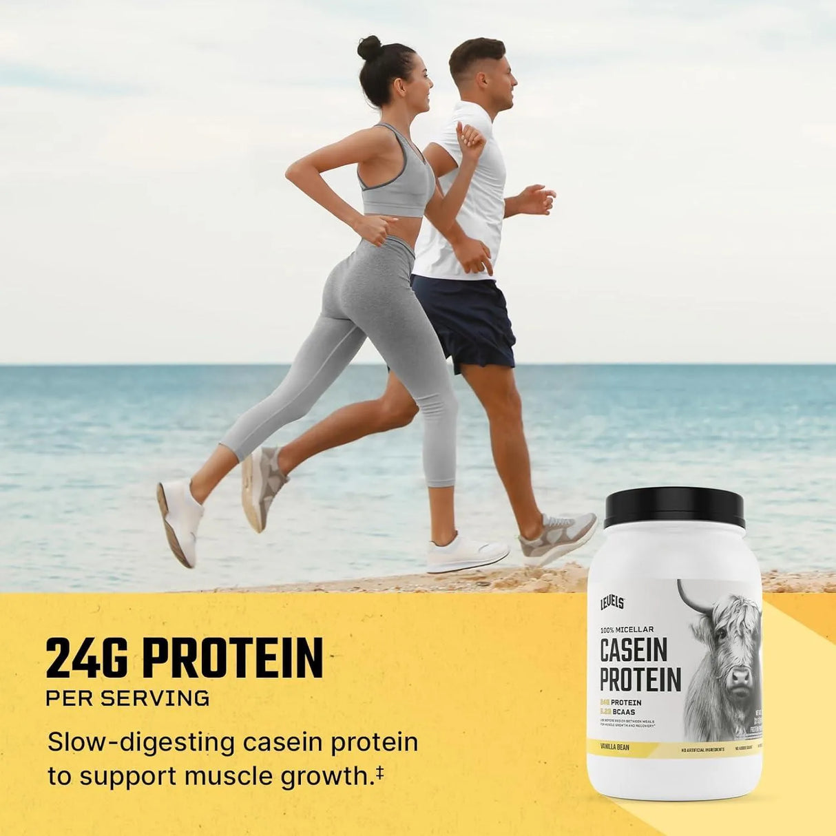 LEVELS - Levels 100% Micellar Casein Protein Vanilla Bean 2 Lb. - The Red Vitamin MX - Suplementos Alimenticios - {{ shop.shopifyCountryName }}