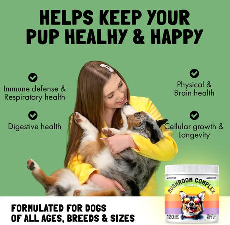 LEGITPET - LEGITPET Mushroom Complex Treats for Dogs 120 Masticables - The Red Vitamin MX - Suplementos Herbales Para Perros - {{ shop.shopifyCountryName }}
