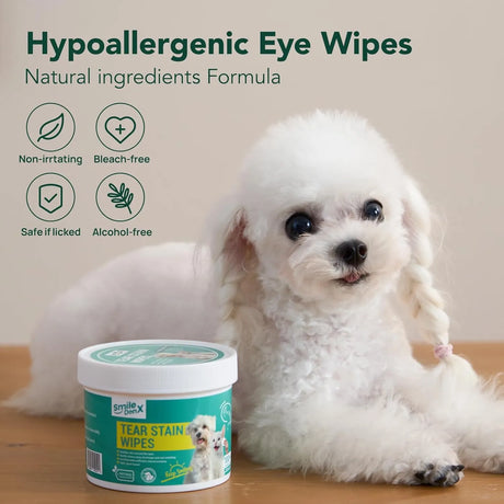 SMILEDENX - SmileDenX Dog Eye Wipes Unscent 100 Toallitas 2 Pack - The Red Vitamin MX - Cuidado De Los Ojos De Los Perros - {{ shop.shopifyCountryName }}