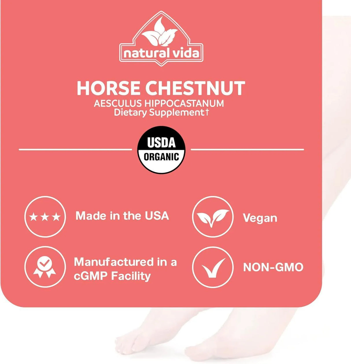 NATURAL VIDA - Natural Vida Horse Chestnut Extract 1000Mg. 120 Capsulas - The Red Vitamin MX - Suplementos Alimenticios - {{ shop.shopifyCountryName }}