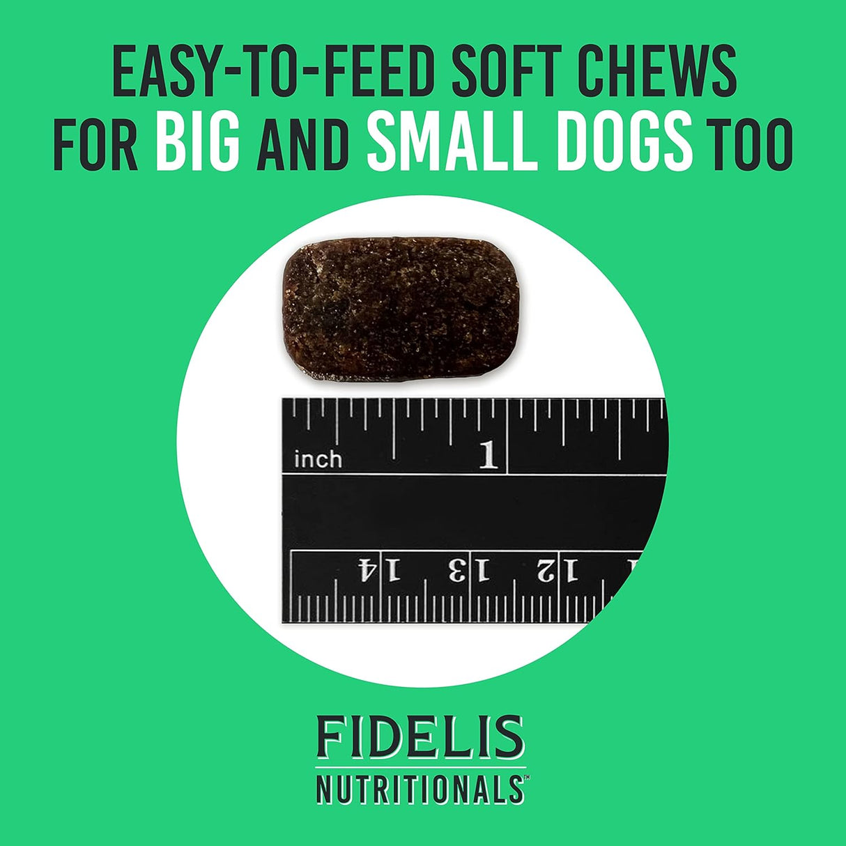 FIDELIS Joint Support Plus+ Hip & Joint Supplement for Dogs 60 Masticables