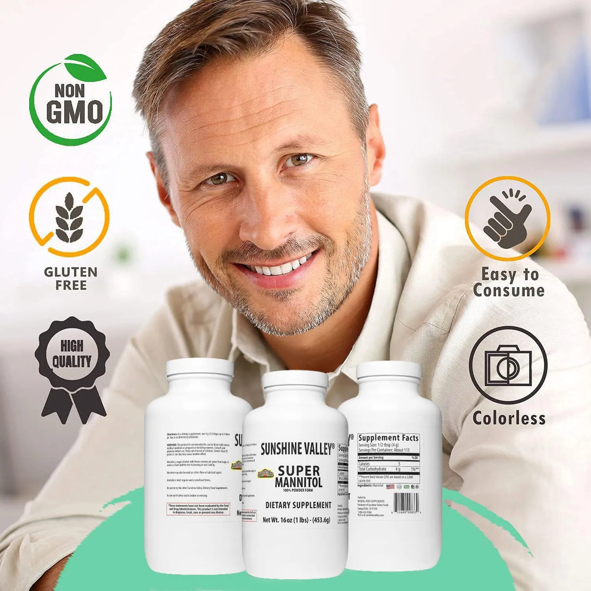 SUNSHINE VALLEY - Sunshine Valley Super Mannitol Powder 453Gr. - The Red Vitamin MX - Suplementos Alimenticios - {{ shop.shopifyCountryName }}