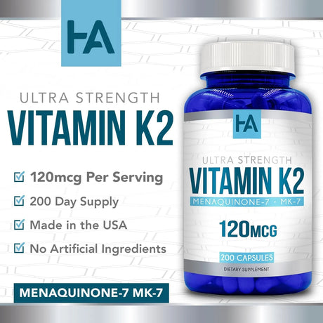 HEALING AWAKENING - Healing Awakening Vitamin K2 MK-7 120mcg 200 Capsulas - The Red Vitamin MX - Suplementos Alimenticios - {{ shop.shopifyCountryName }}